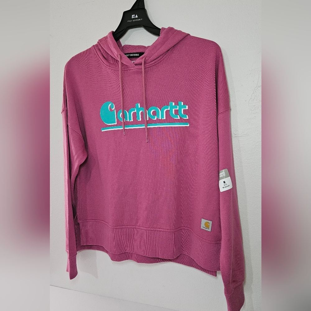 Carhartt Women’s Graphic Hoodie Size M hooded sweatshirt tencel fiber loose fit